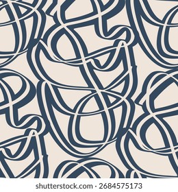 Padrão contínuo com um desenho abstrato simples. Ilustração vetorial.