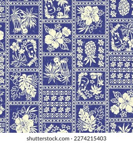 Seamless pattern for simple aloha shirt,