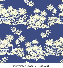 Seamless pattern for simple aloha shirt,