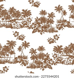 Seamless pattern for simple aloha shirt,