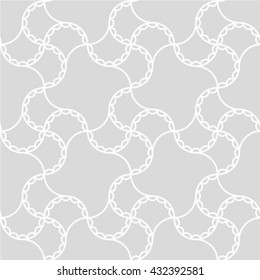 Seamless pattern. Simple classical texture with the repeating geometrical shapes, dots. Monochrome. Backdrop. Web. Vector element of graphic design