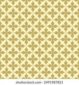 Seamless pattern with simple curves in shades of golden brown and cream. Suitable for various textile design purposes, tiles, wallpapers, backgrounds, etc.