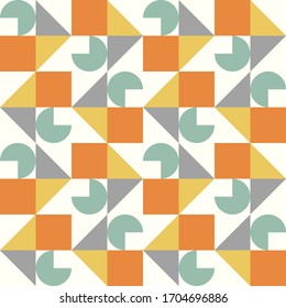 Seamless pattern. Simple design. Vector geometric background. Can be used for social media, posters, email, print, ads designs.