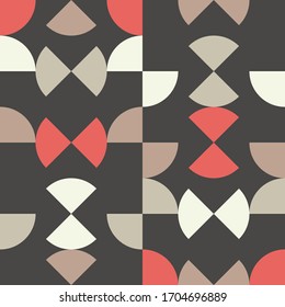 Seamless pattern. Simple design. Vector geometric background. Can be used for social media, posters, email, print, ads designs.