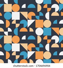 Seamless pattern. Simple design. Vector geometric background. Can be used for social media, posters, email, print, ads designs.