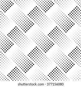 Seamless pattern. Simple diagonal texture. Repeating geometrical shapes, dotted lines, dots. Black and white pattern