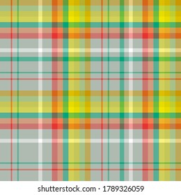 Seamless pattern in simple festive colors for plaid, fabric, textile, clothes, tablecloth and other things. Vector image. 
