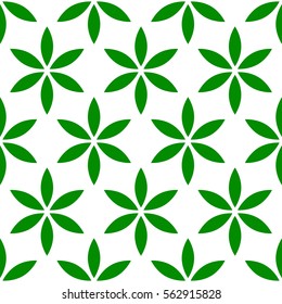 Seamless pattern with simple floral, flower motif