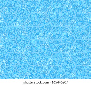 Seamless pattern - simple flower background