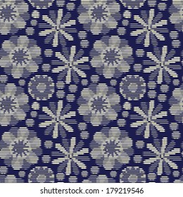 Seamless pattern - simple flower background