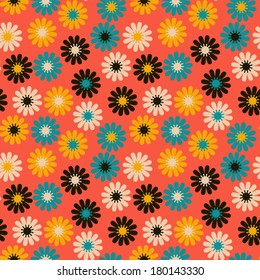 Seamless pattern - simple flower background