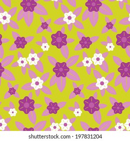 Seamless pattern - simple flower background