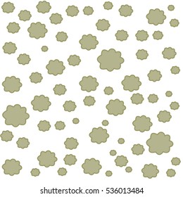 seamless pattern with simple flowers