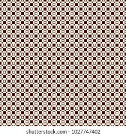 Seamless pattern with simple geometric ornament. Repeated squares and thin lines abstract background. Contemporary surface texture. Grid digital paper, textile print, page fill. Vector art