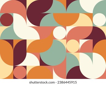 Seamless pattern with simple geometric shape. Modern style for design banner, web, paper, print and background.
