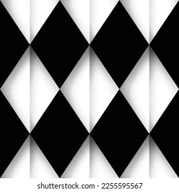 Seamless Pattern with Simple Geometrical Forms. Fall Halloween Collection. Decorative Design for Prints, Fabrics, Wallpapers etc. Abstract Art. Modern Style. Vector 3d Illustrations