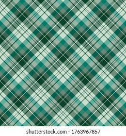 Seamless pattern in simple gray and discreet green colors for plaid, fabric, textile, clothes, tablecloth and other things. Vector image. 