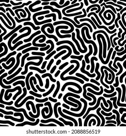 Patrón sin brillo con formas simples dibujadas a mano. Textura orgánica. Ilustración vectorial.