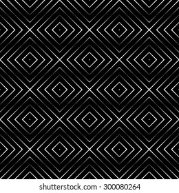 Seamless pattern. Simple linear texture. Regularly repeating geometrical elements, shapes, crossed lines, rhombuses, diamonds. Simple linear mosaic. Backdrop. Web. Vector element of graphic design