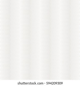 Seamless pattern. Simple linear texture in the form of a zigzag, waves. Repeating geometric shapes, thin zigzag lines of the increasing and decreasing thickness. Halftone effect. Vector background.