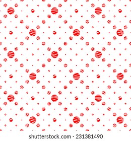 Patrón sin foco. Simple adorno con puntos de polka.