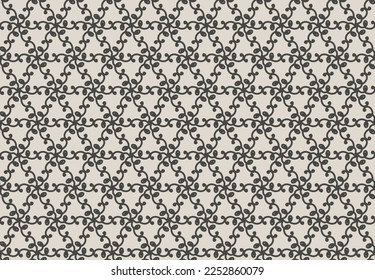 Seamless pattern and simple pastel clothing fashion. fabric Beige BG and Deep-Brown colors. beautiful, elegant, modern.