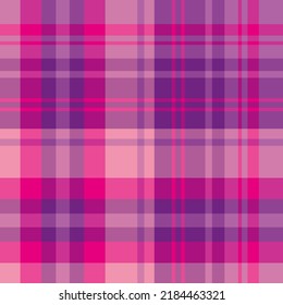 Seamless pattern in simple pink and violet colors for plaid, fabric, textile, clothes, tablecloth and other things. Vector image.
