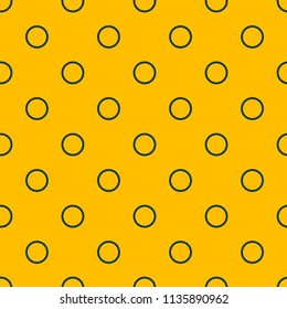 seamless pattern simple shape circle triangle yellow background