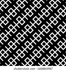 Seamless pattern. Simple shapes backdrop. Figures ornament. Ethnic wallpaper. Linear background. Geometric motif. Folk image. Digital paper, web design, textile print, abstract illustration. Vector.