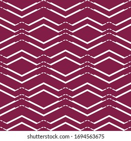 Seamless pattern. Simple shapes backdrop. Figures ornament. Zigzag lines background. Ethnic motif. Jagged stripes wallpaper. Folk image. Digital paper, web design, textile print, abstract. Vector.