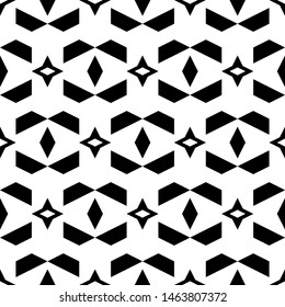 Seamless pattern. Simple shapes background. Geometrical backdrop. Rhombuses, figures ornament. Geometric wallpaper. Polygons motif. Digital paper, textile print, web design, abstract. Vector artwork.