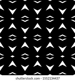 Seamless pattern. Simple shapes background. Figures, chevrons, rhombuses ornament. Folk backdrop. Tribal wallpaper. Ethnic motif. Digital paper, textile print, web design, abstract. Vector artwork.
