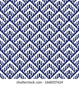 Seamless pattern. Simple shapes image. Textile print, web design, abstract backdrop, artwork illustration. Repeated figures wallpaper. Tribal background. Folk motif. Ethnic ornament. Vector art.