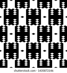 Seamless pattern. Simple shapes wallpaper. Polygons background. Rhombuses, figures ornament. Geometrical backdrop. Digital paper, web designing, textile print. Vector.