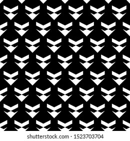 Seamless pattern. Simple shapes wallpaper. Chevrons, figures ornament. Ethnic motif. Forms background. Geometric backdrop. Digital paper, textile print, web design, abstract. Vector artwork