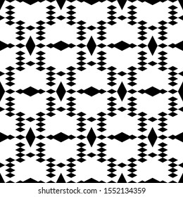 Seamless pattern. Simple shapes wallpaper. Rhombuses, figures ornament. Geometrical backdrop. Digital paper, web designing, textile print. Polygons background. Vector.