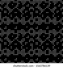 Seamless pattern. Simple shapes wallpaper. Circles ornament. Dots motif. Geometrical backdrop. Digital paper, web designing, textile print. Figures background. Vector