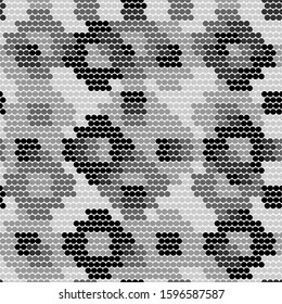 Seamless pattern. Simple shapes wallpaper. Geometrical backdrop. Figures background. Circles ornament. Digital paper, web designing, textile print. Dots motif. Vector