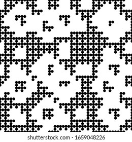 Seamless pattern. Simple shapes wallpaper. Circles ornament. Geometrical backdrop. Figures background.Dots motif. Digital paper, web designing, textile print. Vector.