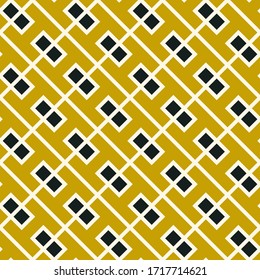Seamless pattern. Simple shapes wallpaper. Ethnic motif. Checks, figures ornament. Geo backdrop. Squares, polygons illustration. Geometric background. Digital paper, web design, abstract. Vector art.