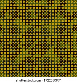 Seamless pattern. Simple shapes wallpaper. Dots motif. Circles ornament. Figures background. Digital paper, web designing, textile print. Geometrical backdrop. Vector.