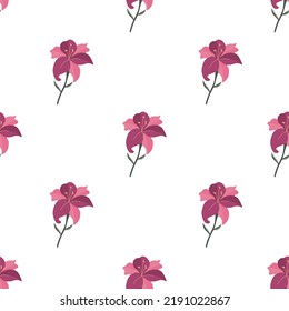 Seamless Pattern with simple small flowers, floral texture background. Spring, summer romantic blossom flower garden fabric designs