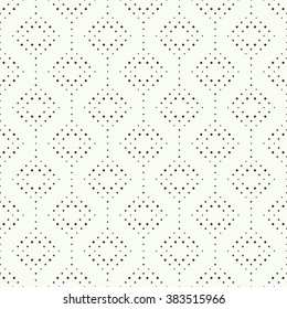 Seamless pattern. Simple stylish texture with small rhombuses. Regularly repeating elegant geometric rhombic tiles. Vector element of graphical design