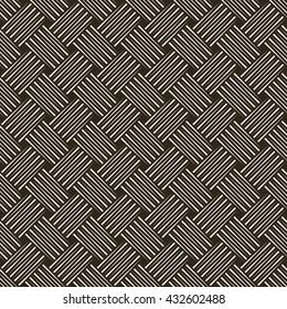 Seamless pattern. Simple stylish texture with thin lines. Regularly repeating geometrical linear grid with intersecting thin lines. Vector element of graphical design