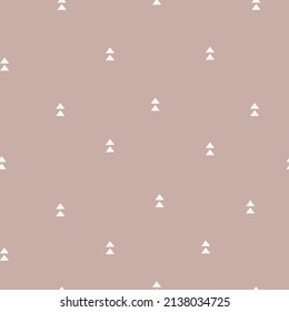 Seamless pattern simple triangle, design for scrapbooking, decoration, cards, paper goods, background, wallpaper, wrapping, fabric and all your creative projects. Vector Illustration