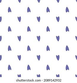 Seamless pattern with simple Valentine's hearts. Minimalists style background. 