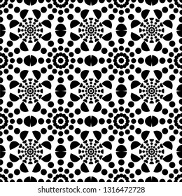 seamless pattern of simply ornament, geometrical vector design