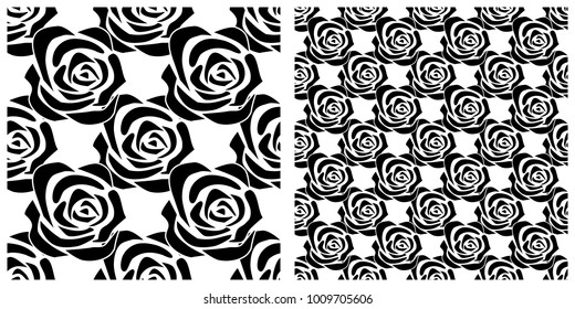 Seamless pattern in single layer of rose.