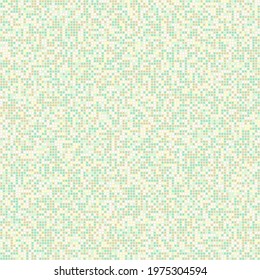 Seamless pattern. A six-color texture made up of small circles, squares and rounded squares. Editable.