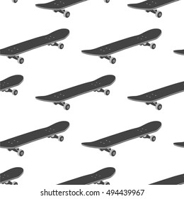 seamless pattern with skateboard